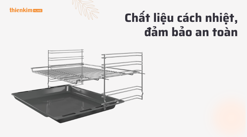 Chất liệu cách nhiệt đảm bảo an toàn Lò nướng Bosch HBF113BR0A